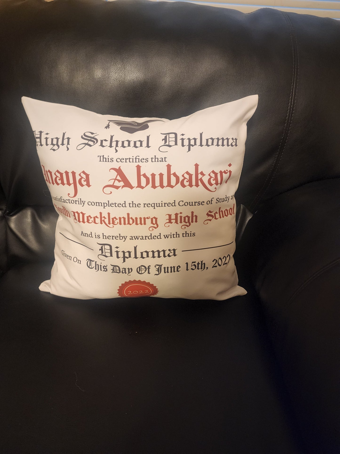Graduation/Diploma Pillowcase