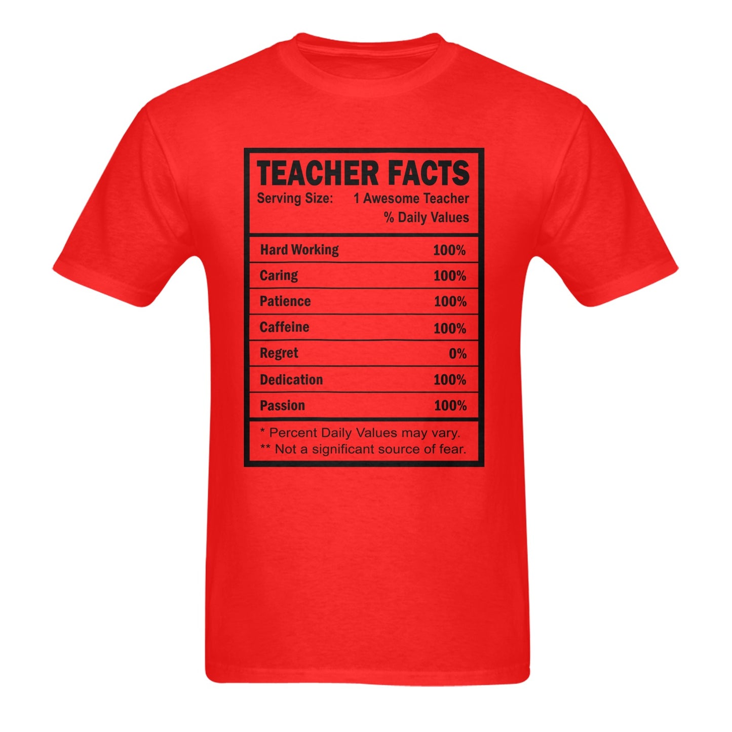 TEACHER FACTS TSHIRT