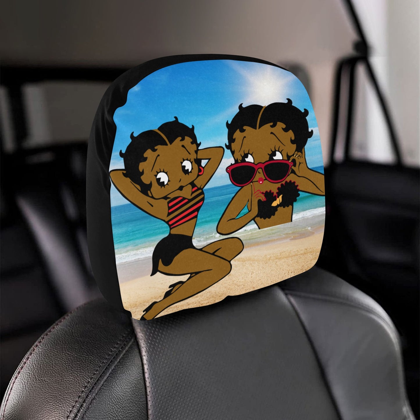 Custom Car Headrest Cover