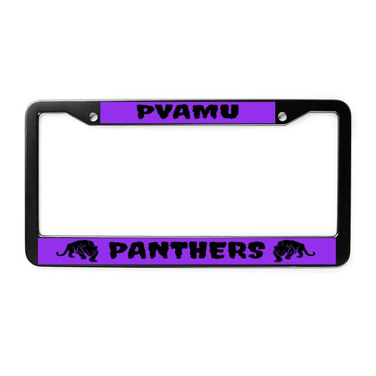 License Plate Frame Silver/Black/Custom