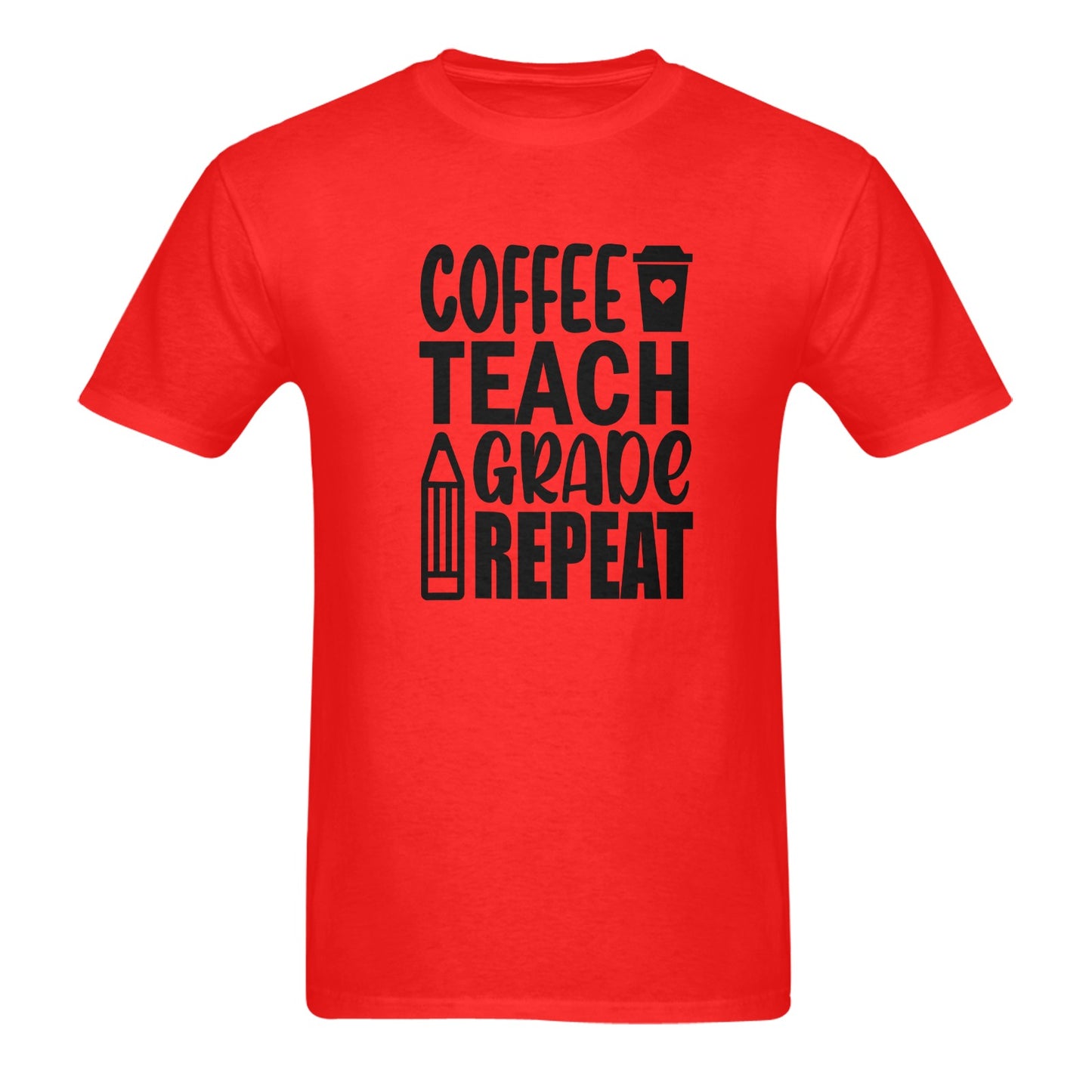 COFFEE TEACH GRADE REPEAT TSHIRT