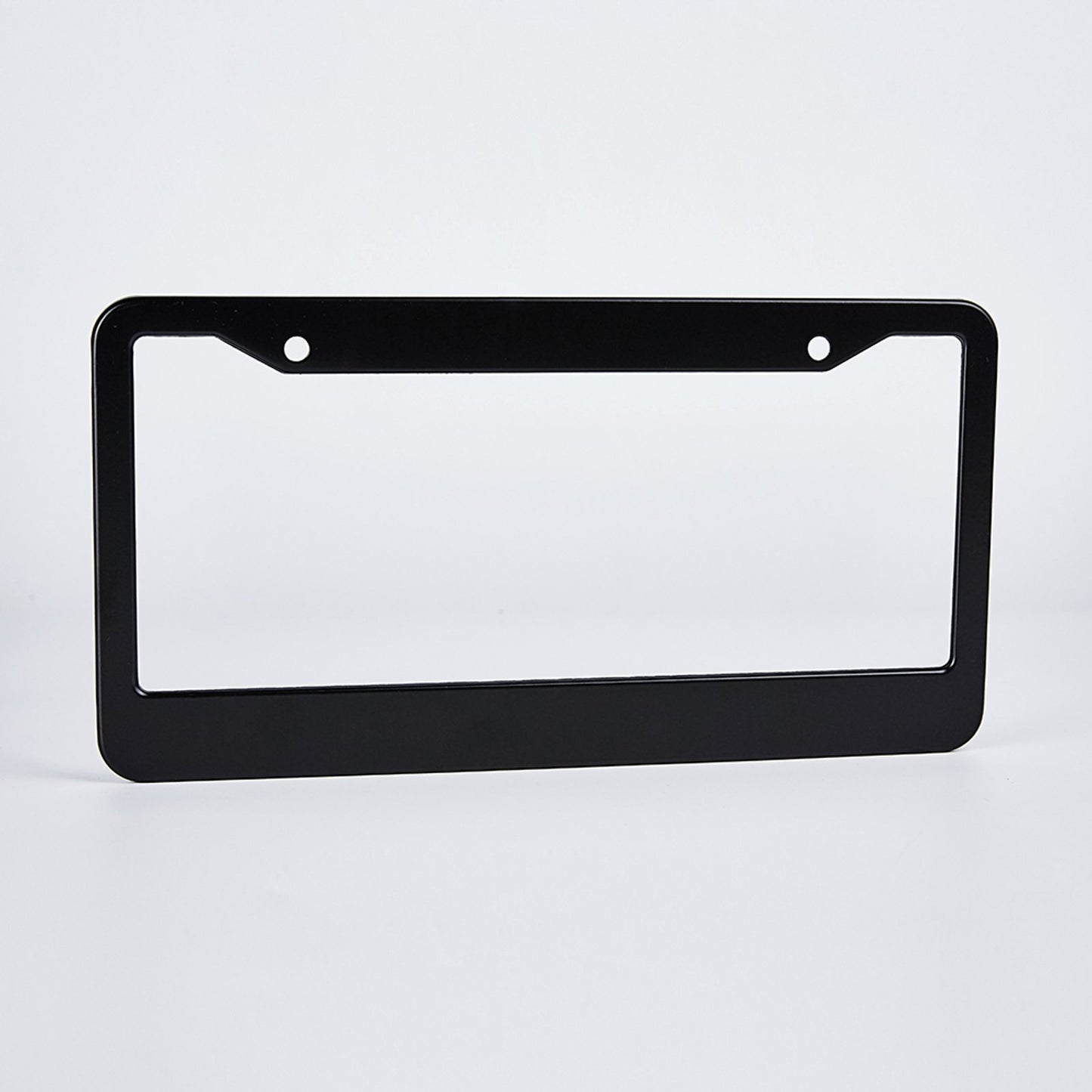 License Plate Frame Silver/Black/Custom