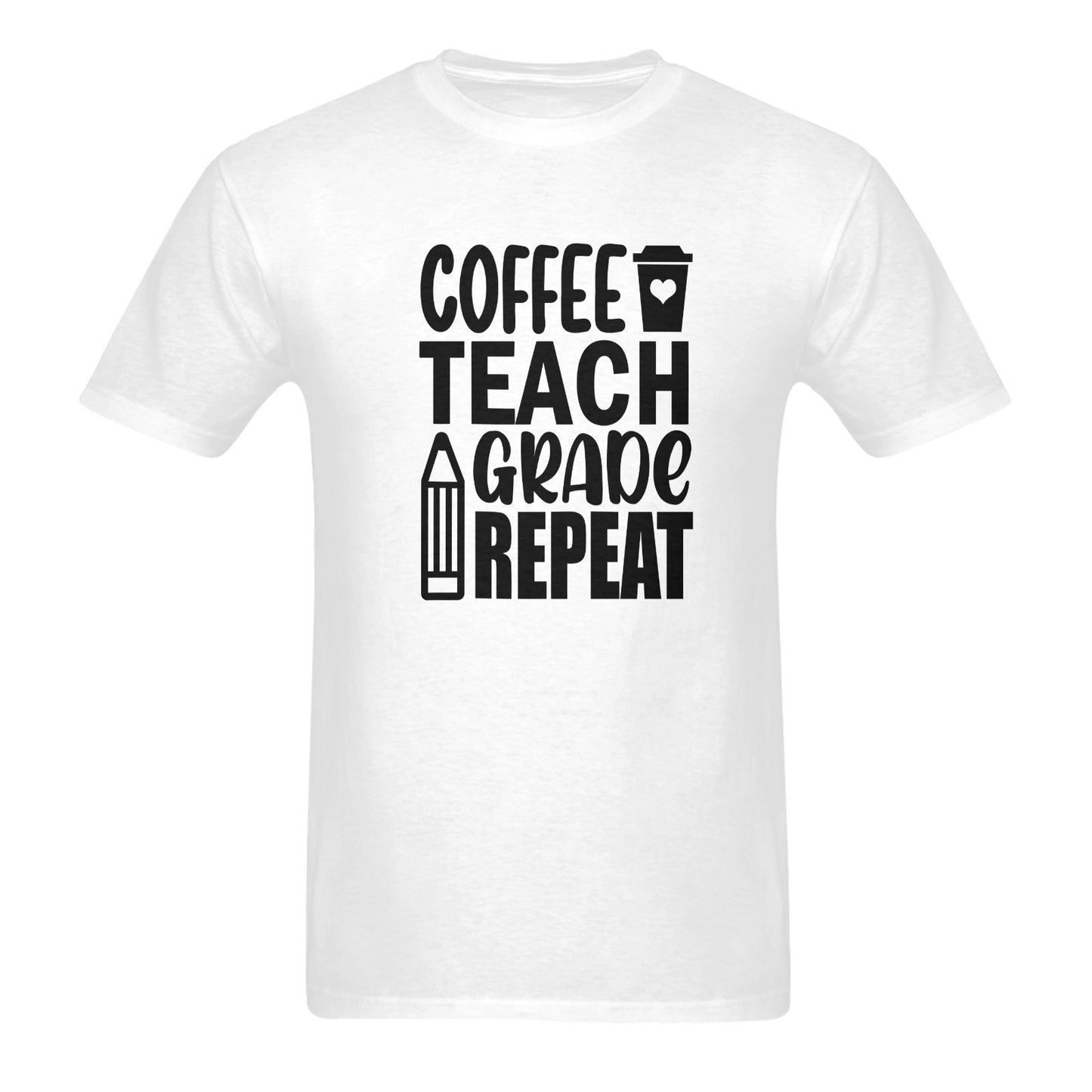 COFFEE TEACH GRADE REPEAT TSHIRT