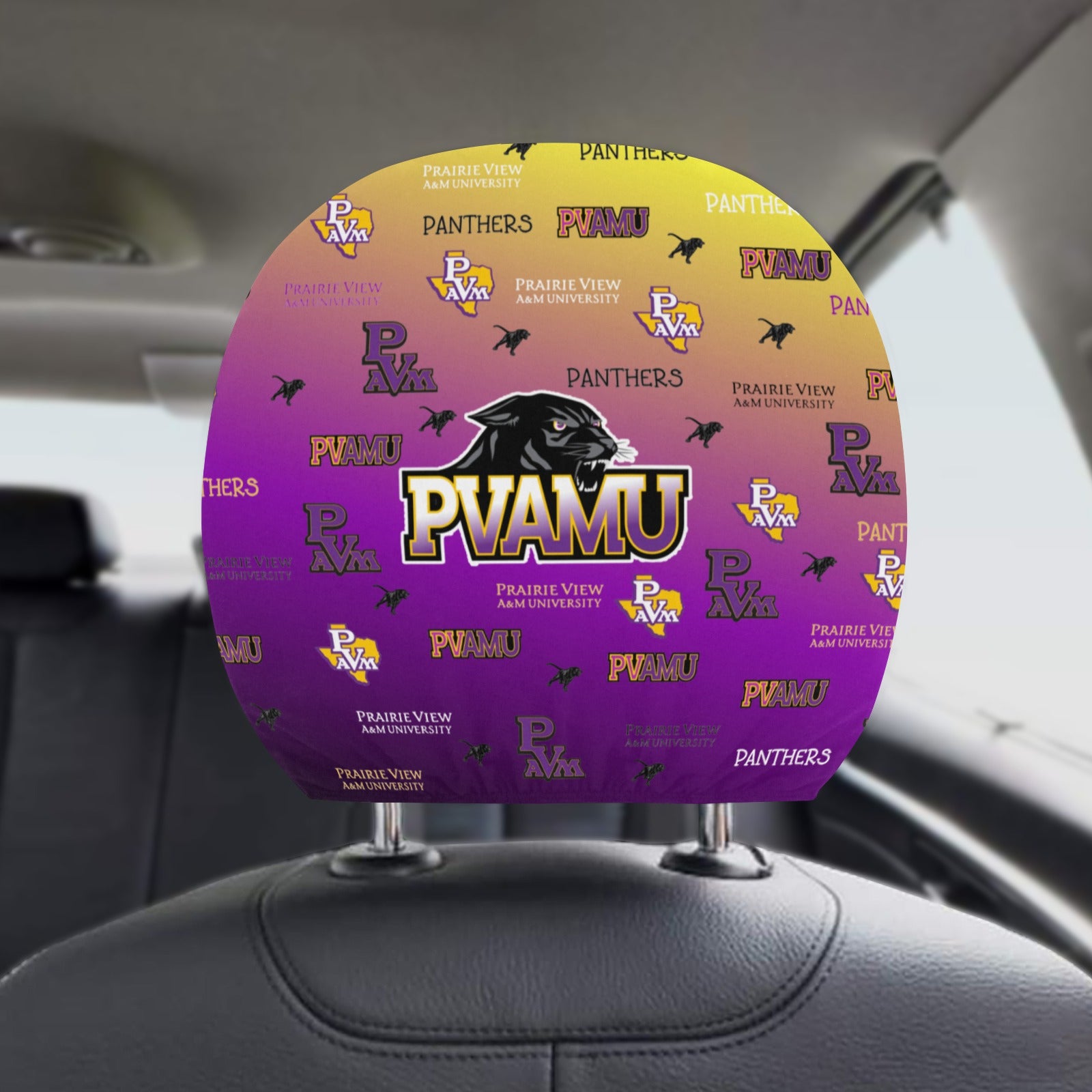 Custom Car Headrest Cover - Main Image